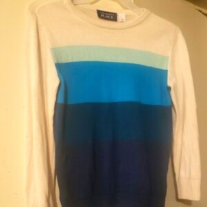 Children's PLACE Kids Blue Gradient Crewneck Sweater